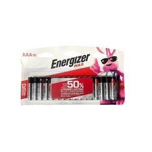 Energizer Max AAA Triple A Batteries (16 Batteries Total) NWT New Unopened